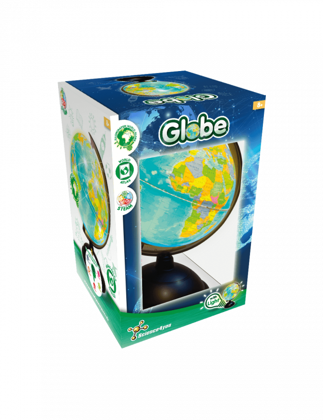 Globo Terrestre com Luz - Versão Português